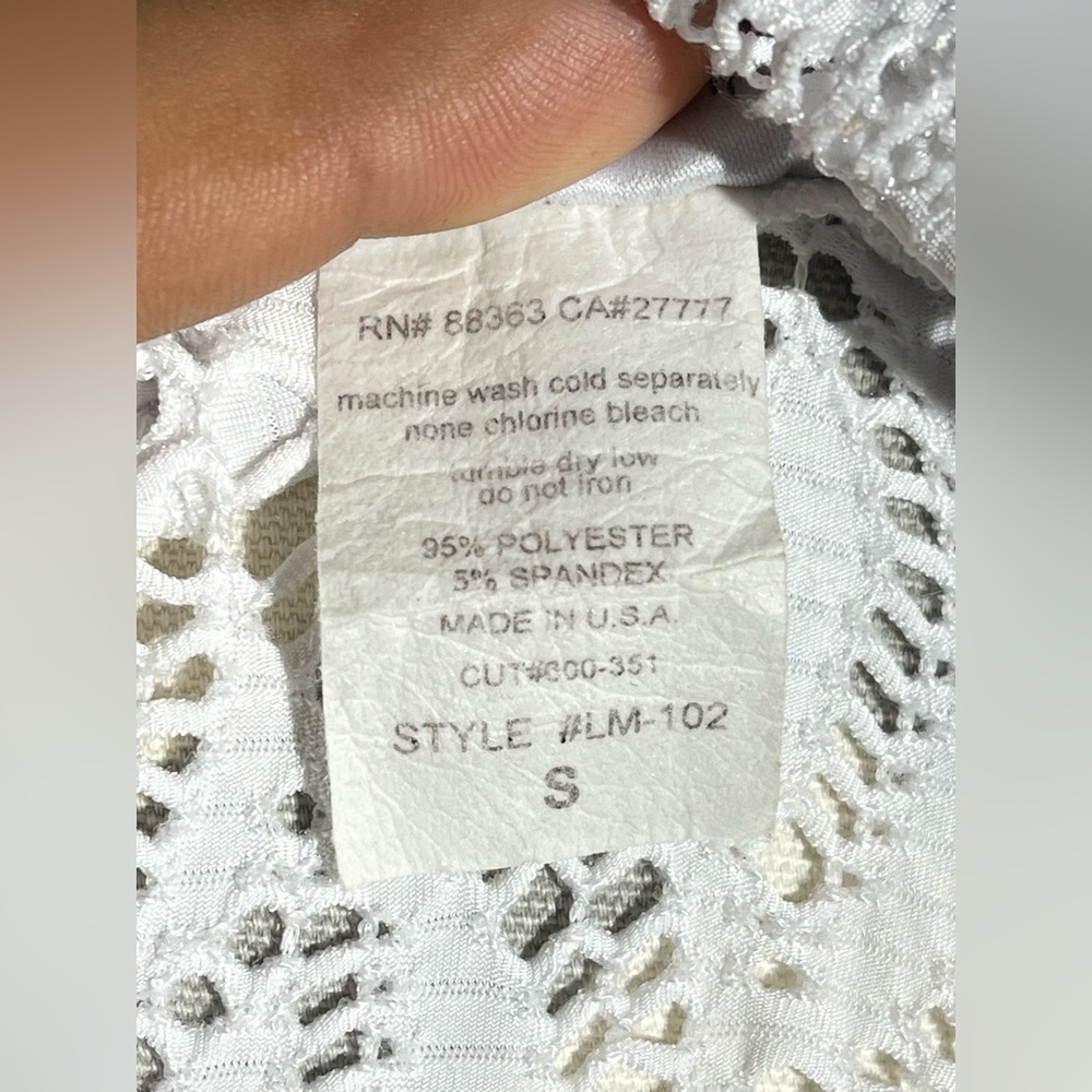 Jordan Taylor White Lace Hooded Cover-Up - Picture 11 of 12